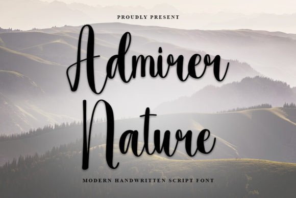Admirer Nature: A Festive Script Font for Digital Branding