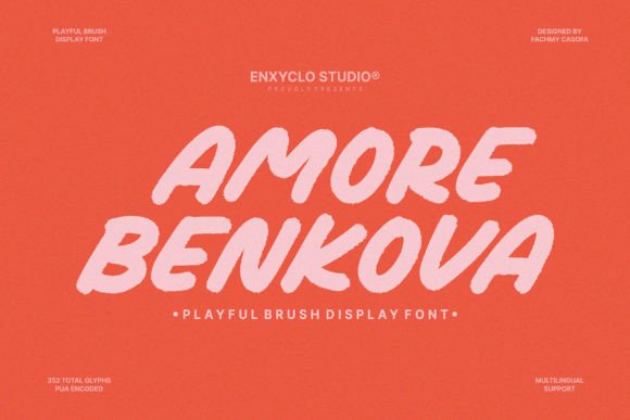 Amore Benkova: A Script Font That Earns Its Place