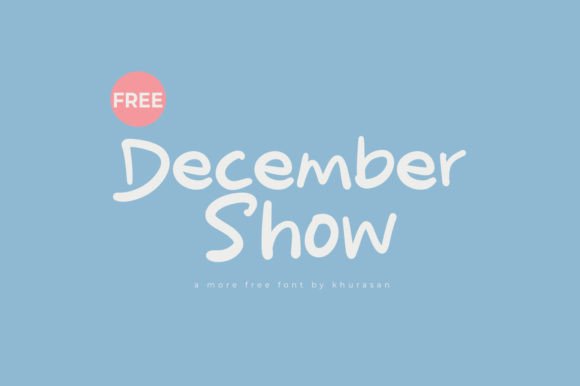 December Show: A Warm, Handwritten Font That Elevates Real Business Branding
