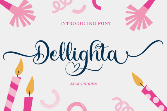 Dellighta: A Playful Script Font for Digital Branding