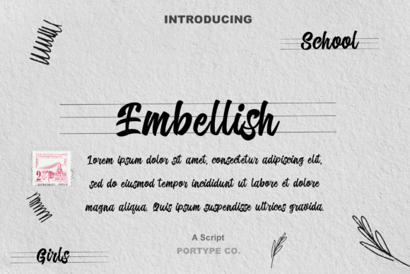 Embellish: A Script Font That Feels Like Hand-Drawn Magic