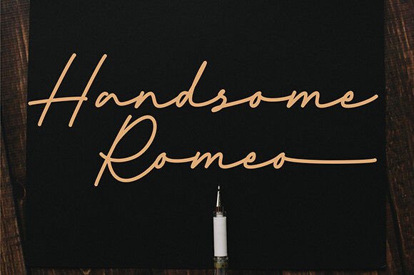 Handsome Romeo: An Elegant Script Font for Handmade Creators