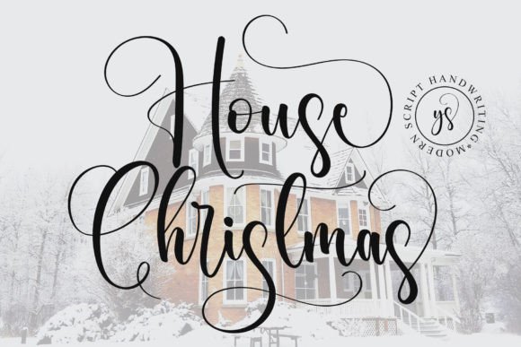 House Christmas: A Delicate Handwritten Typeface for Warm, Authentic Branding