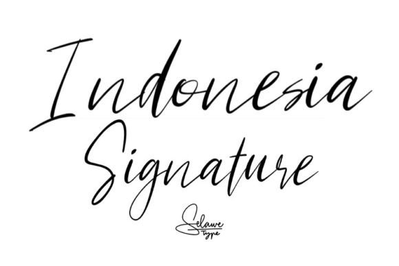 Indonesia Signature: A Premium Script Font for Campaign Headlines