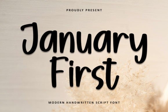 January First: A Festive Script Font for Scroll-Stopping Campaigns