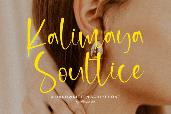Kalimaya Soultice: A Warm, Expressive Script Typeface for Digital Branding