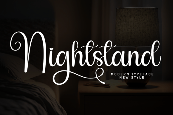 Nightstand: A Friendly Handwritten Display Font for Digital Brands