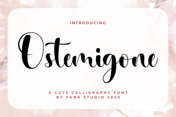 Ostemigone: A Handwritten Font That Elevates Your Brand