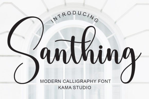 Santhing Font: A Sweet, Flourishing Script for Real Business Branding