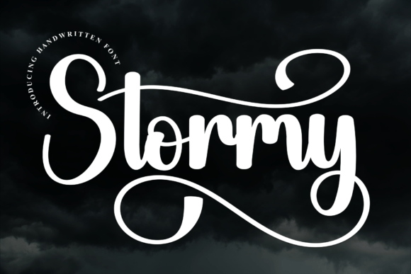 Stormy: A Sweet Handwritten Display Font for Friendly Branding