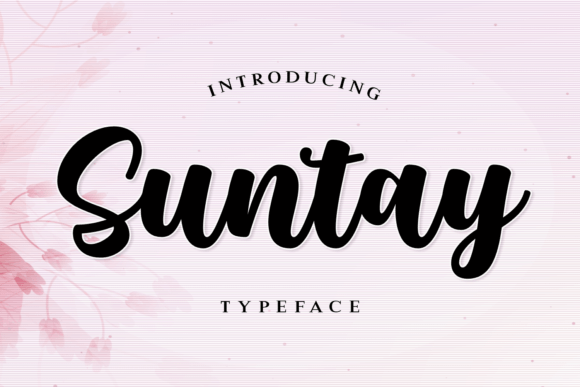 Suntay: A Bold Handwritten Font for Confident Branding
