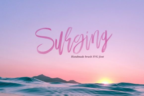 Surging: A Bouncing Hand-Drawn Script Font for Editorial Charm