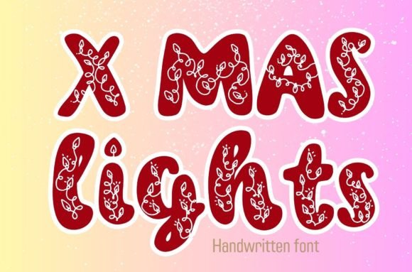 Xmas Lights: A Handwritten Font That Elevates Real Business Branding
